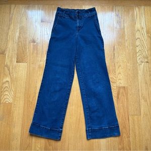 A New Day Women’s High Rise Wide Leg Jeans Stretchy Dark Denim Size 4